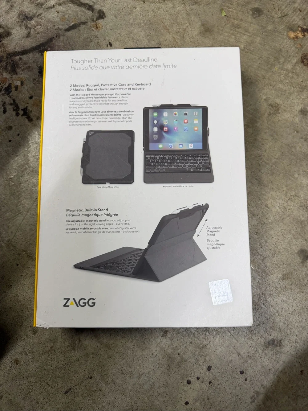ZAGG Rugged Messenger Detachable Keyboard Case for 10.5-inch iPad Pro - Gray